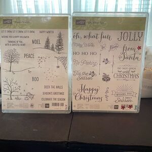 STAMPIN UP, 2 sets CHRISTMAS (7-8)